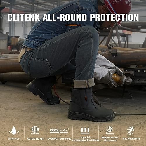 Steel Toe Boots for Men Waterproof, 6 display picture 2