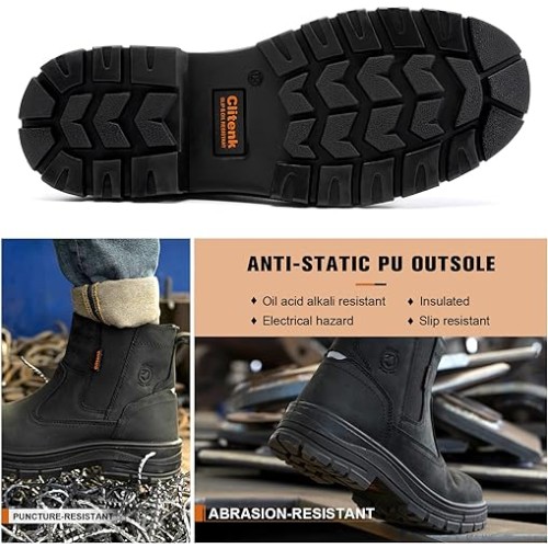 Steel Toe Boots for Men Waterproof, 6